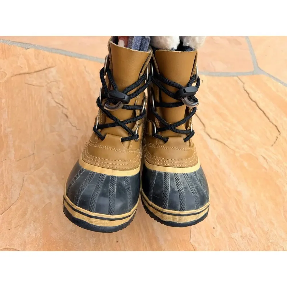 Sorel Yoot Pac TP Children Size 13 Waterproof Tan snow/winter Boots